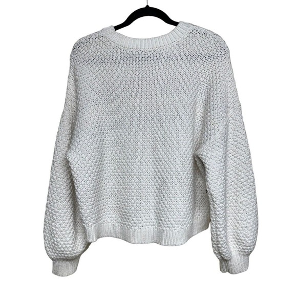 Alice and Olivia Claudette Ribbon Fringe Sweater Women’s Size Large - Picture 2 of 11